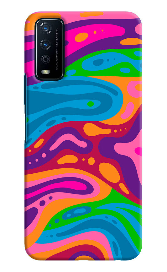 Trippy Pattern Vivo Y12s Hard Case Back Cover by Casekaro