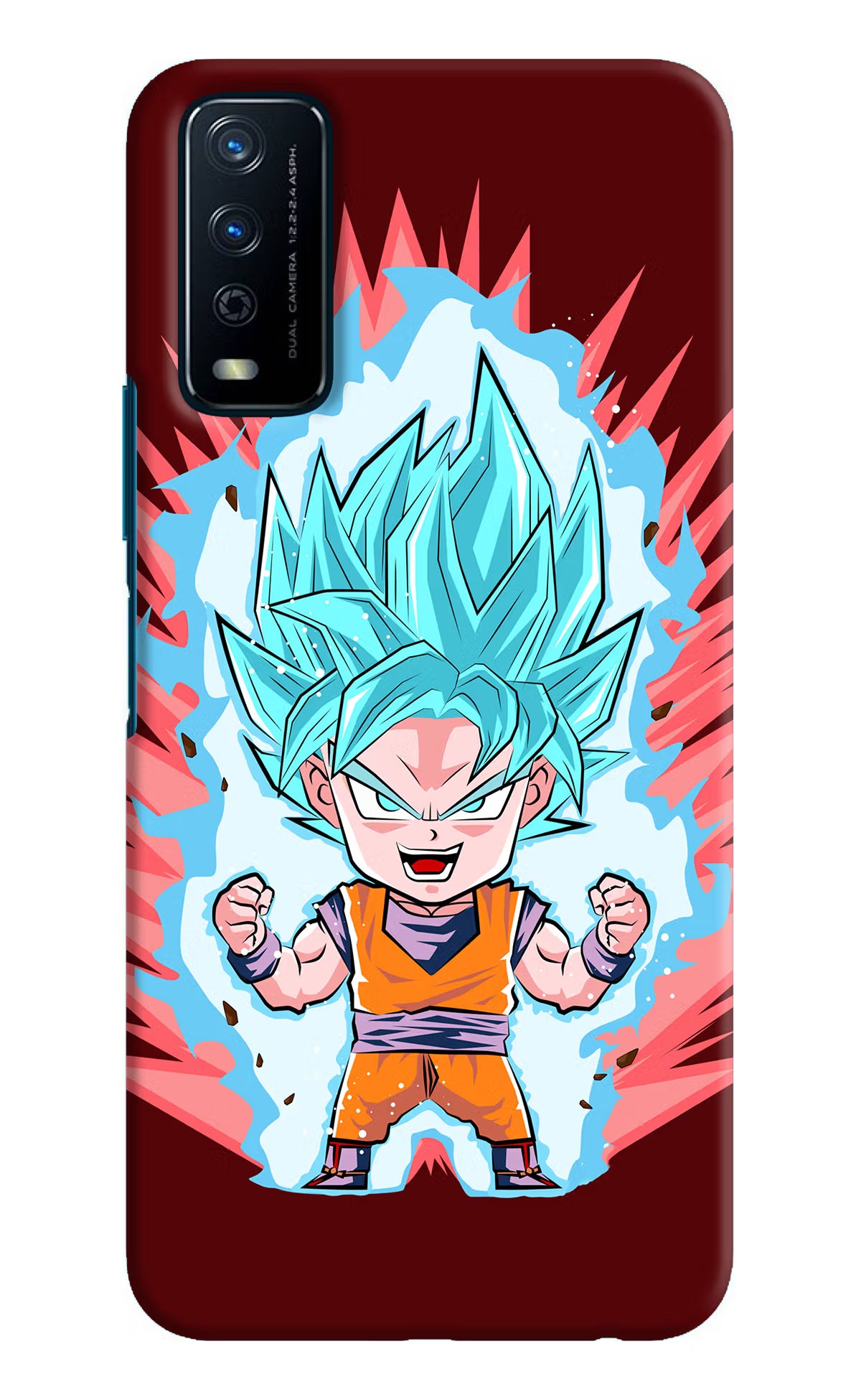 Goku Little Vivo Y12s Hard Case Back Cover by Casekaro