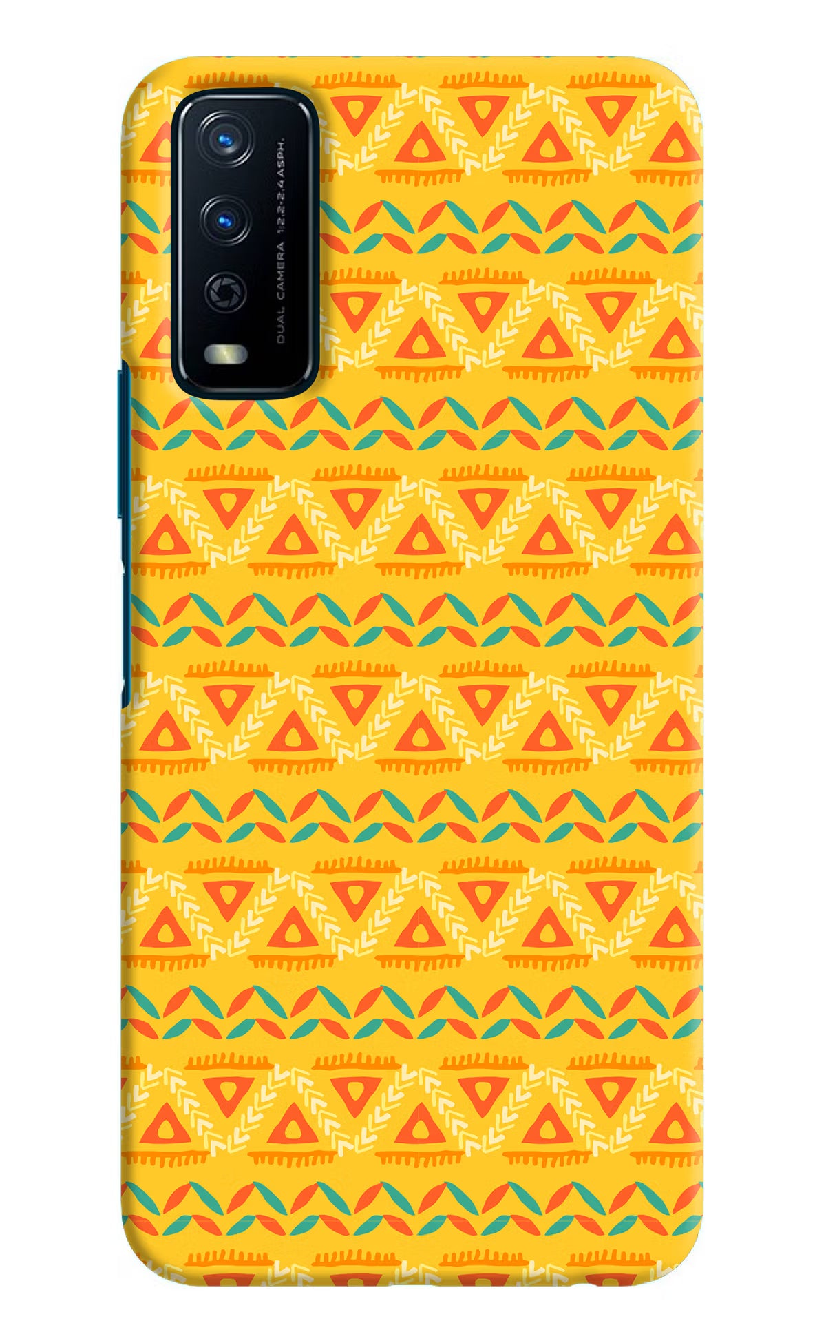 Tribal Pattern Vivo Y12s Hard Case Back Cover by Casekaro
