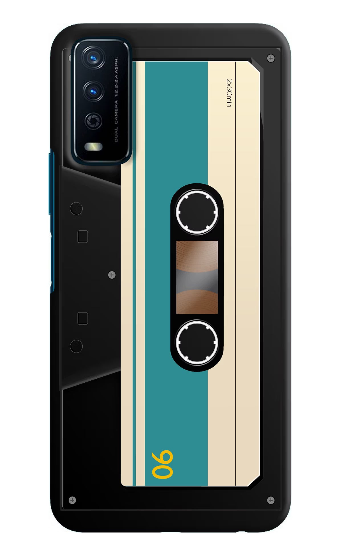 Cassette Vivo Y12s Hard Case Back Cover by Casekaro