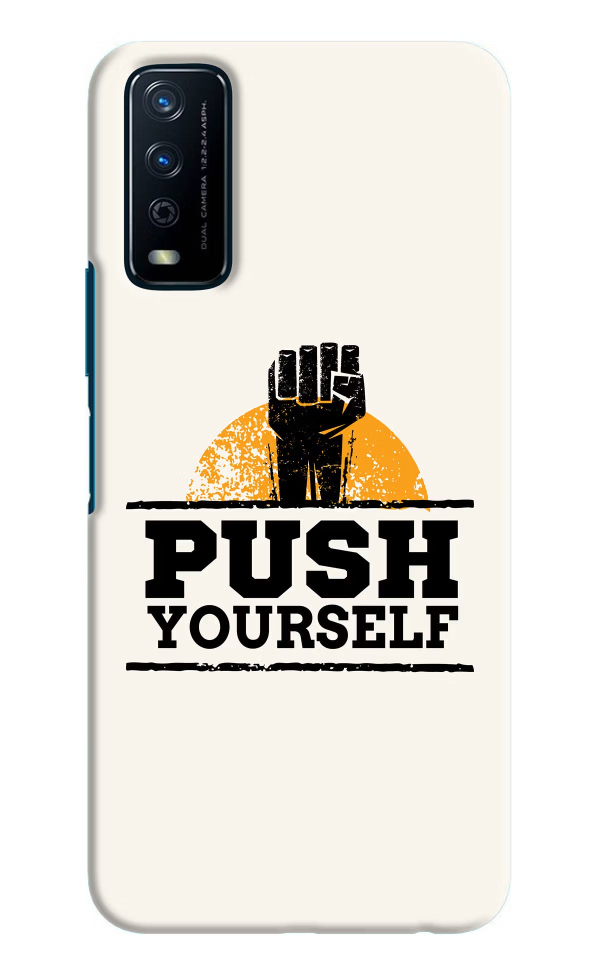 Push Yourself Vivo Y12s Hard Case Back Cover by Casekaro