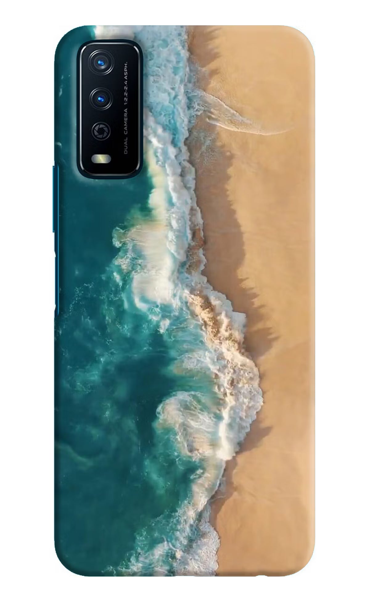 Ocean Beach Vivo Y12s Hard Case Back Cover by Casekaro