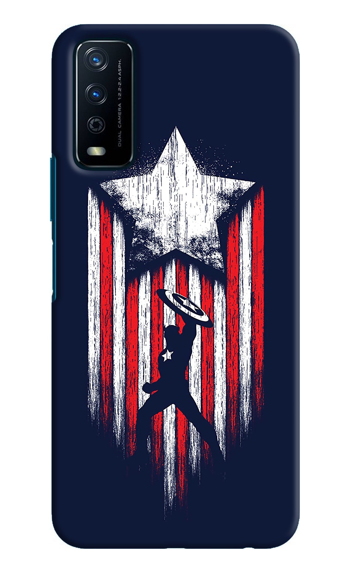 Captain America Marvel Art Vivo Y12s Back Cover