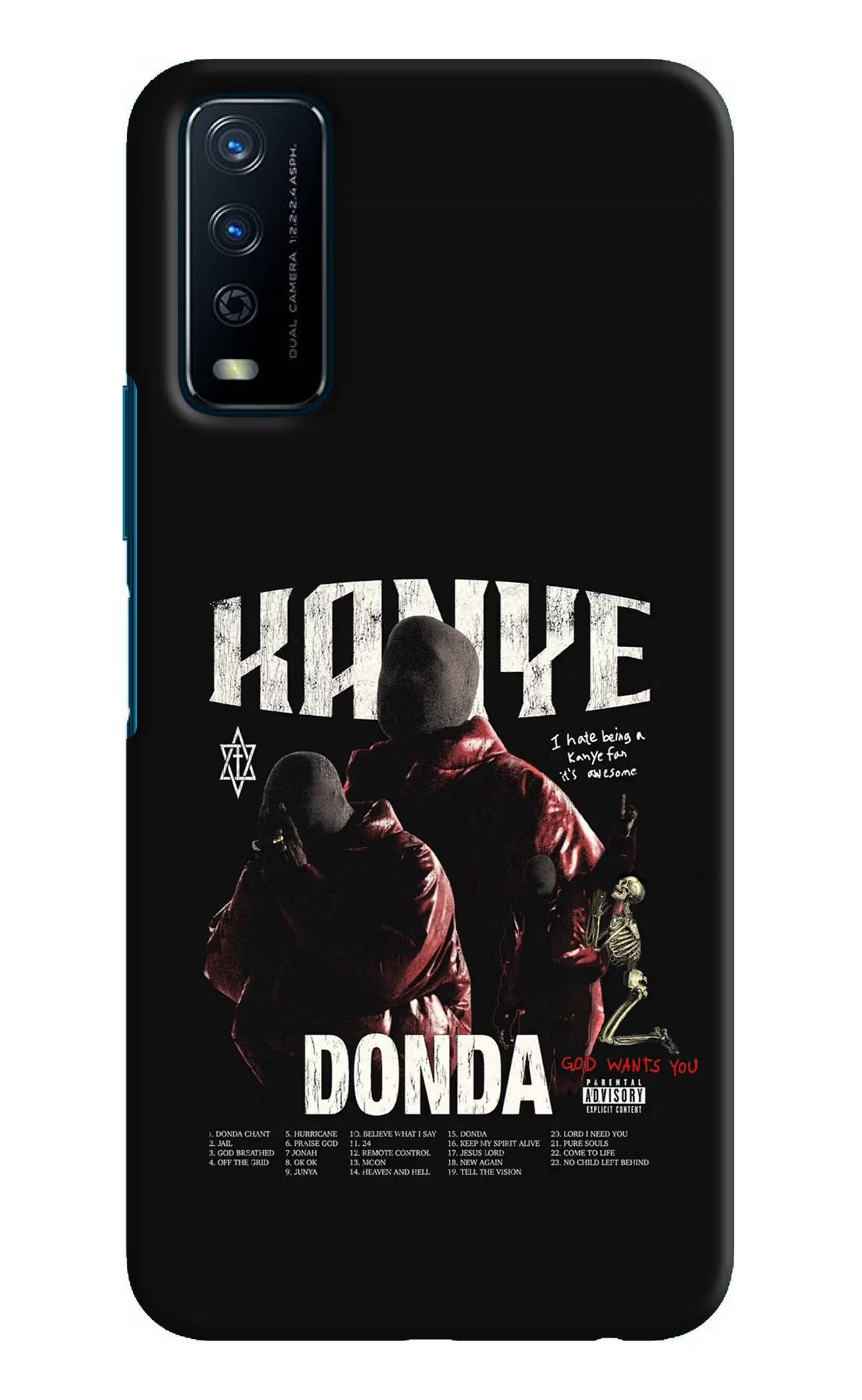 Donda Kanye West Vivo Y12s Hard Case Back Cover by Casekaro