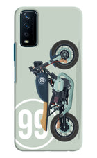 Classic Cafe Racer 99 Vivo Y12s Hard Case Back Cover by Casekaro