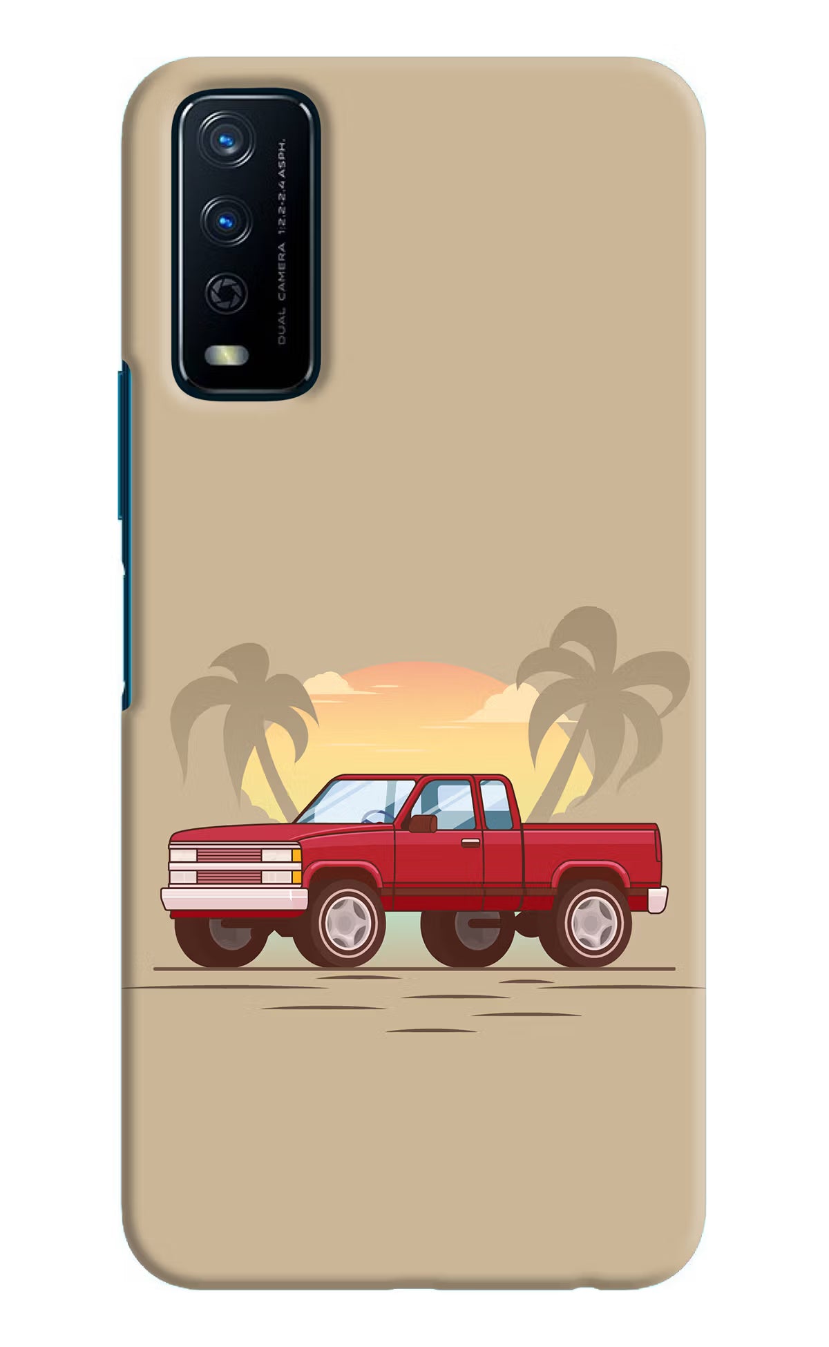 Desert Classic Drive Vivo Y12s Hard Case Back Cover by Casekaro