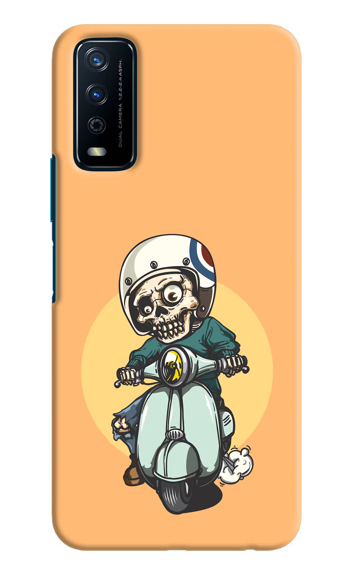 Undead Biker Vivo Y12s Hard Case Back Cover by Casekaro
