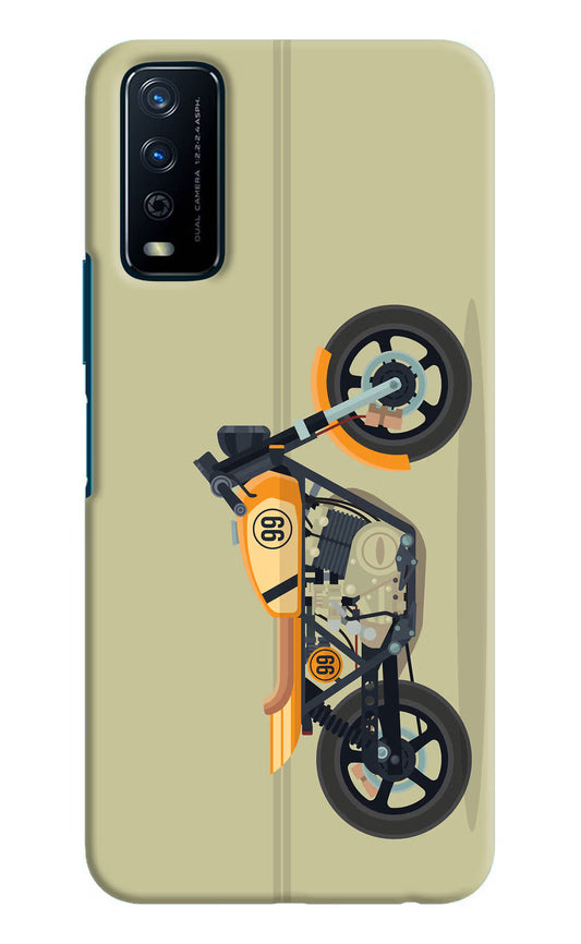 Vertical Speedster Vivo Y12s Hard Case Back Cover by Casekaro