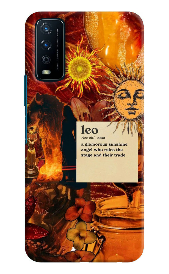 Leo Zodiac Vivo Y12s Hard Case Back Cover by Casekaro