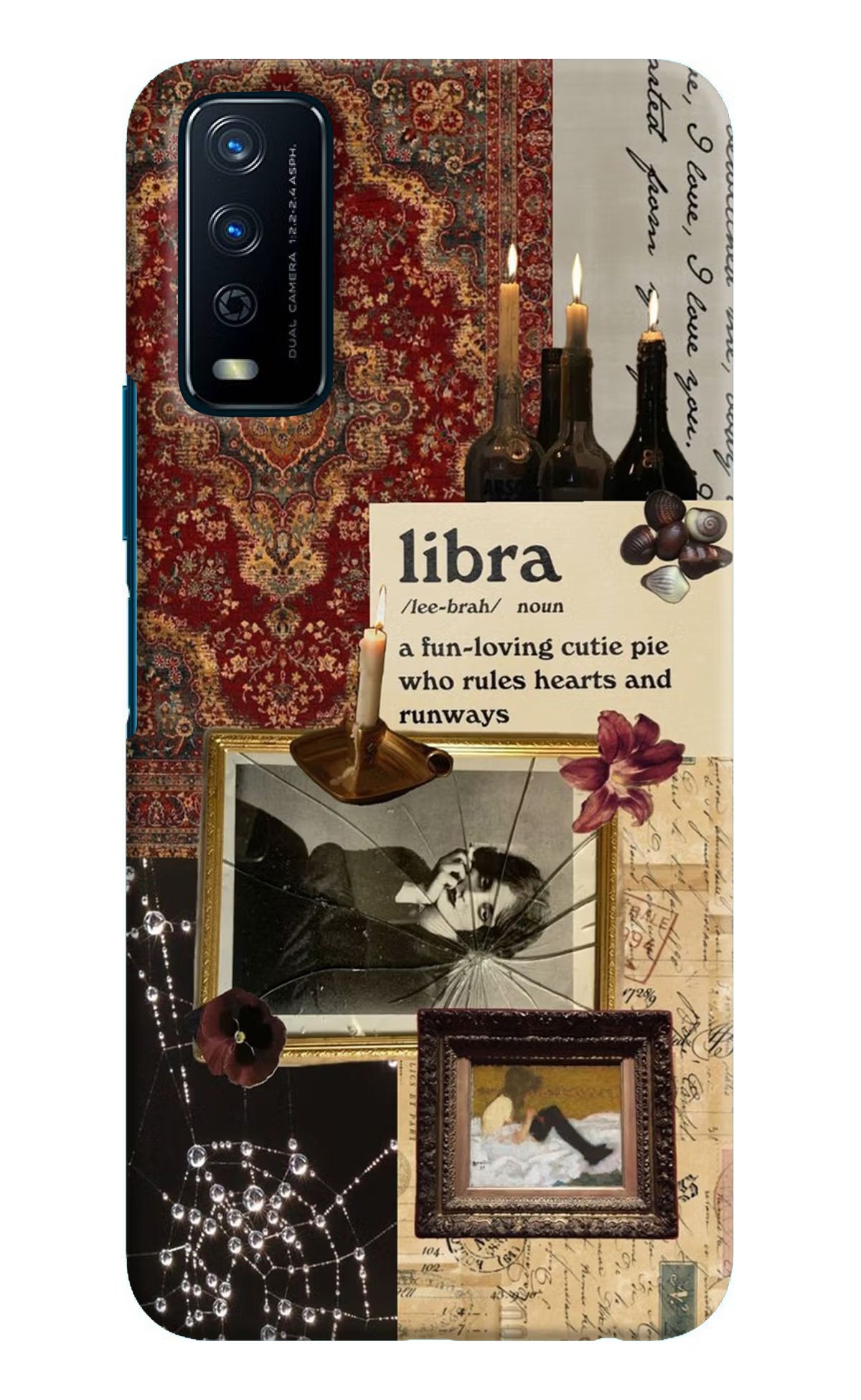 Libra Zodiac Vivo Y12s Hard Case Back Cover by Casekaro