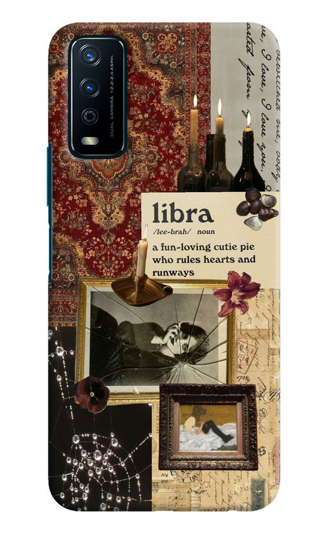 Libra Zodiac Vivo Y12s Hard Case Back Cover by Casekaro