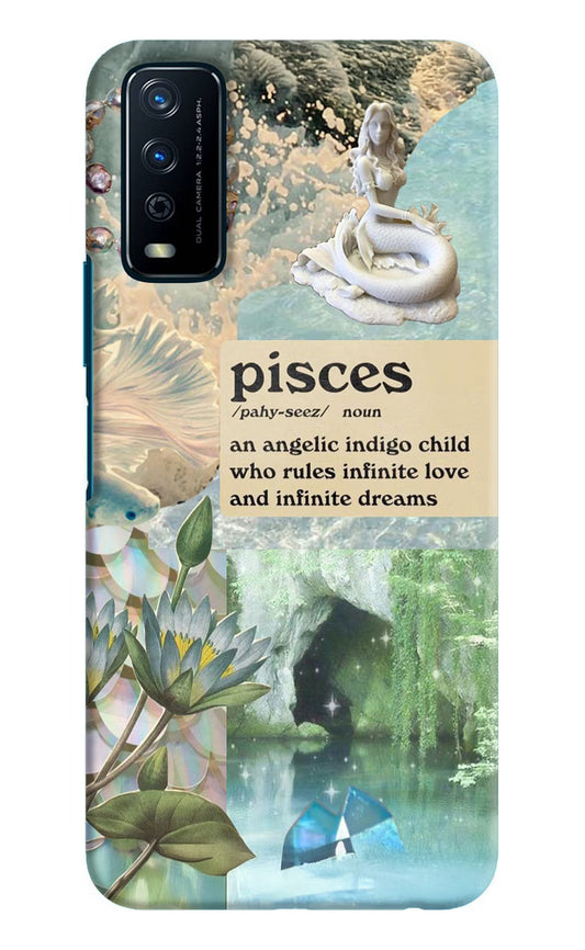 Pisces Zodiac Vivo Y12s Hard Case Back Cover by Casekaro