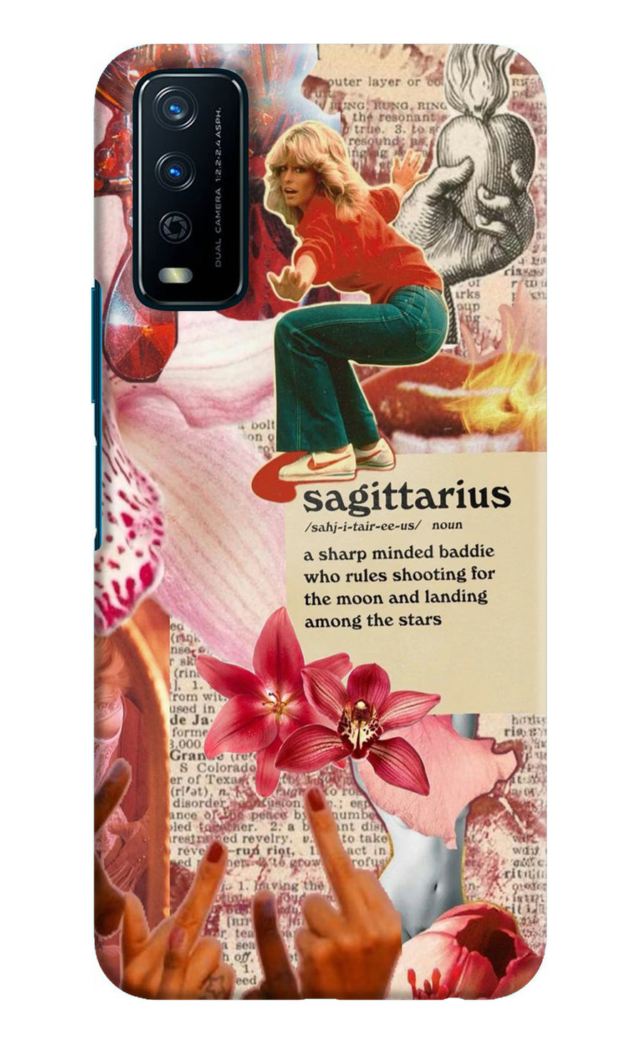 Sagittarius Zodiac Vivo Y12s Back Cover, Hard case