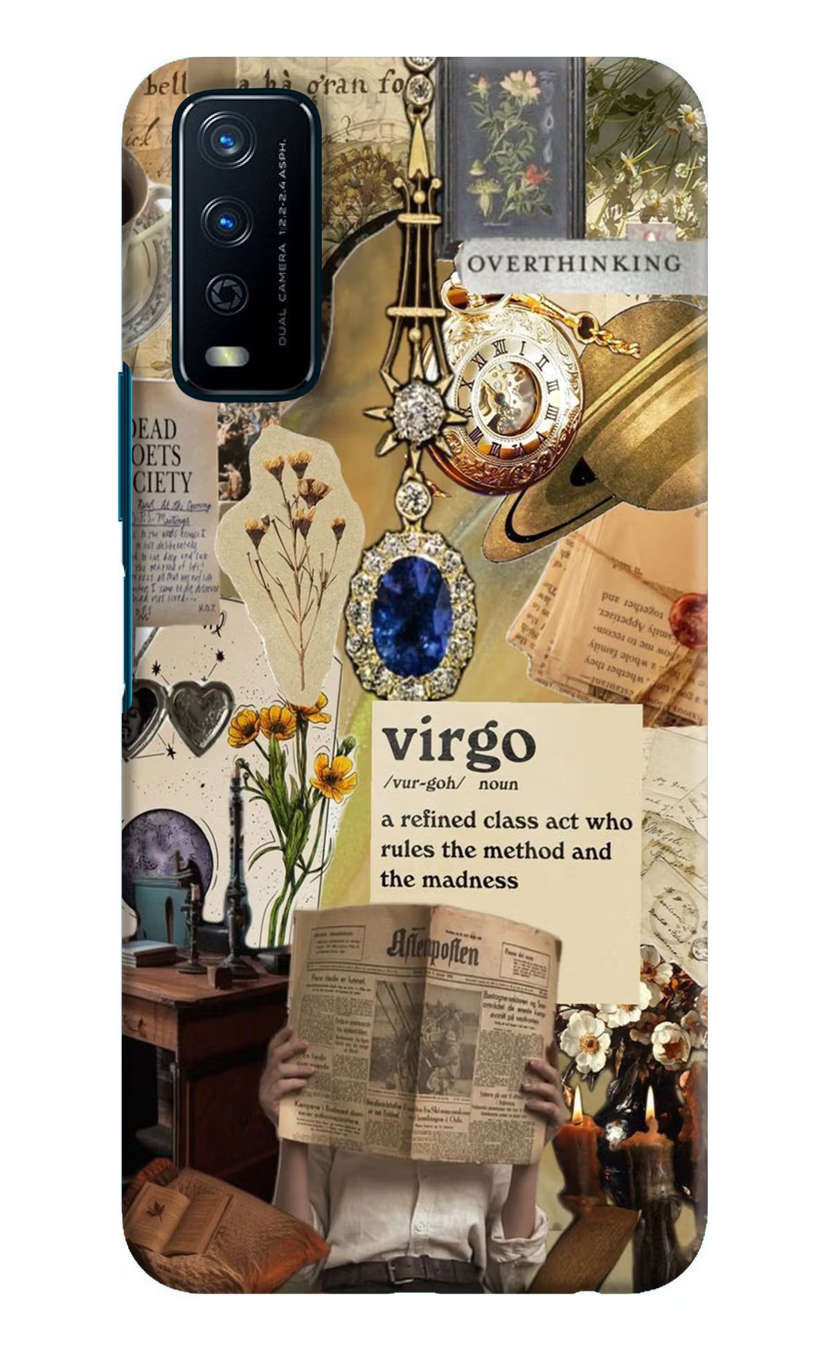 Virgo Zodiac Vivo Y12s Hard Case Back Cover by Casekaro