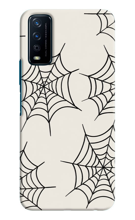 Spider Web Vivo Y12s Hard Case Back Cover by Casekaro
