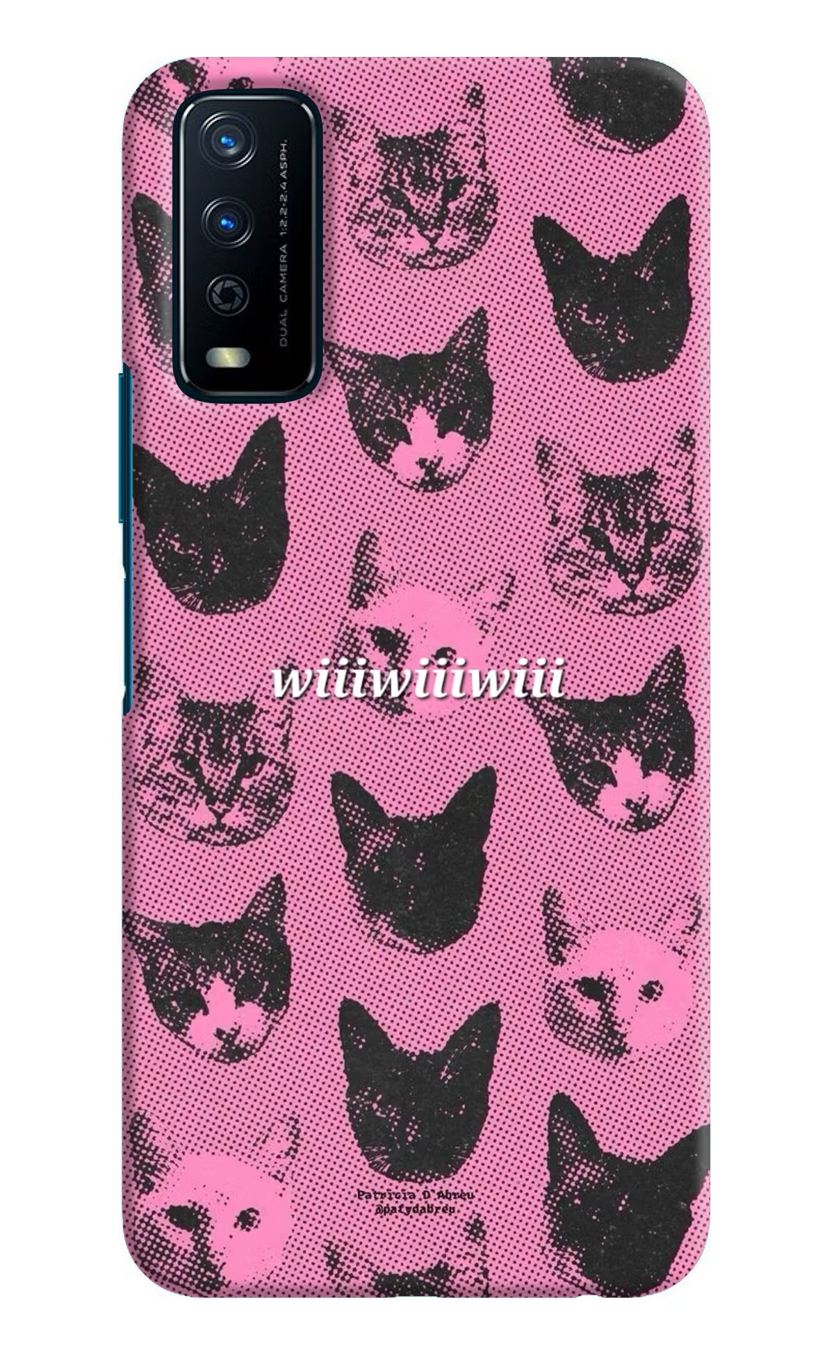 Pink Cats Vivo Y12s Back Cover