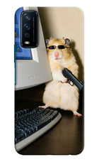 Hacker Hamster Vivo Y12s Hard Case Back Cover by Casekaro