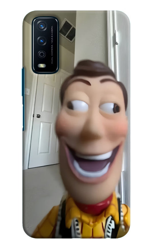 Side Eye Woody Vivo Y12s Hard Case Back Cover by Casekaro