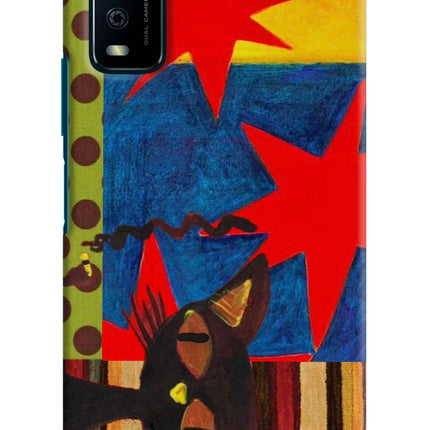 Pop Cat Vivo Y12s Hard Case Back Cover by Casekaro