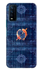 Koi Blue Vivo Y12s Hard Case Back Cover by Casekaro