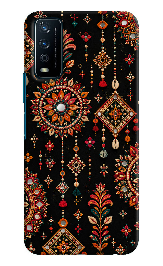 Boho Noir Vivo Y12s Hard Case Back Cover by Casekaro