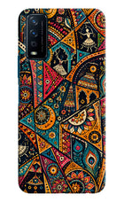 Folk Print Vivo Y12s Back Cover