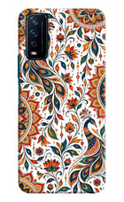 White Mayura Vivo Y12s Back Cover