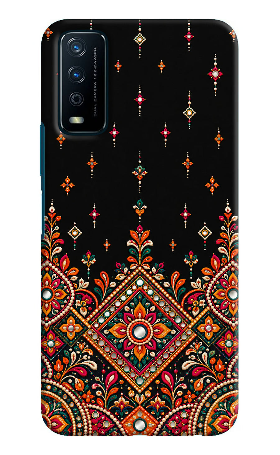 Noir Mehfil Vivo Y12s Back Cover, Hard case