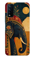Royal Elephant Vivo Y12s Hard Case Back Cover by Casekaro