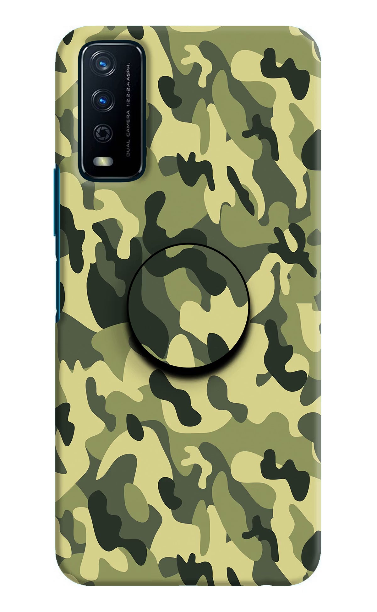 Camouflage Vivo Y12s Pop Case by Casekaro