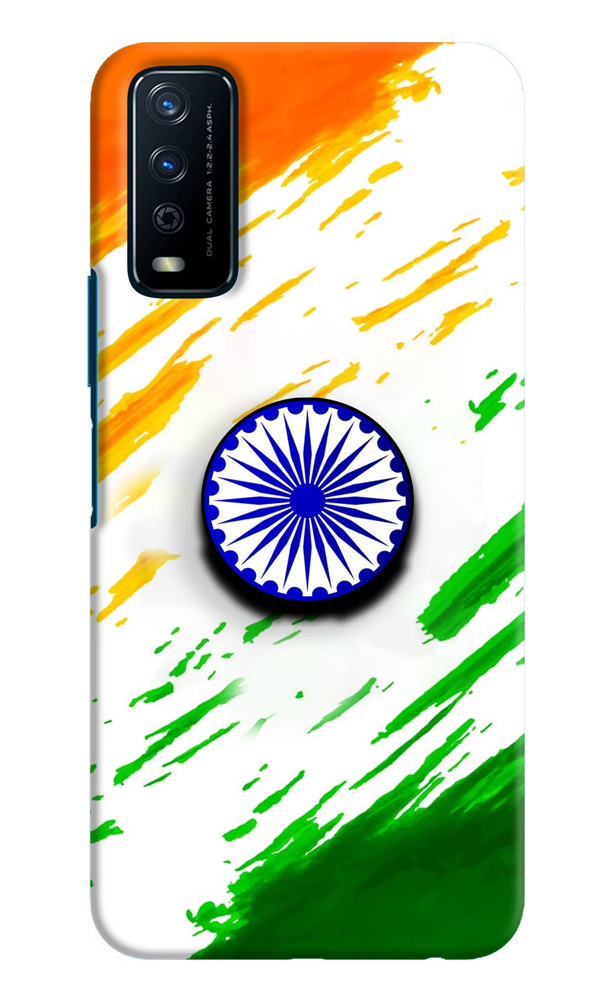 Indian Flag Ashoka Chakra Vivo Y12s Pop Case by Casekaro