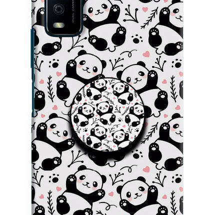Cute Panda Vivo Y12s Pop Case by Casekaro