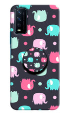 Baby Elephants Vivo Y12s Pop Case by Casekaro