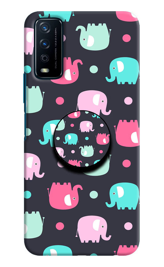 Baby Elephants Vivo Y12s Pop Case by Casekaro