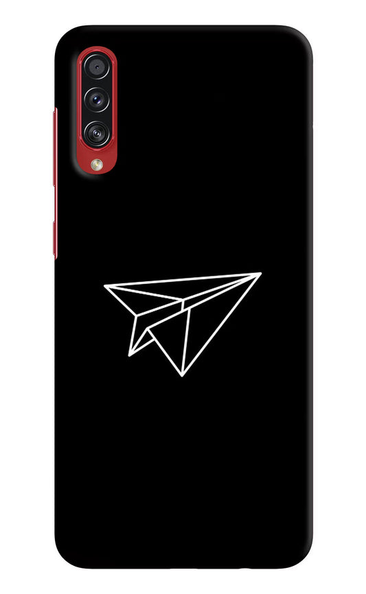 Paper Plane White Samsung A70s Hard Case Back Cover by Casekaro