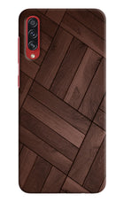 Wooden Texture Design Samsung A70s Hard Case Back Cover by Casekaro