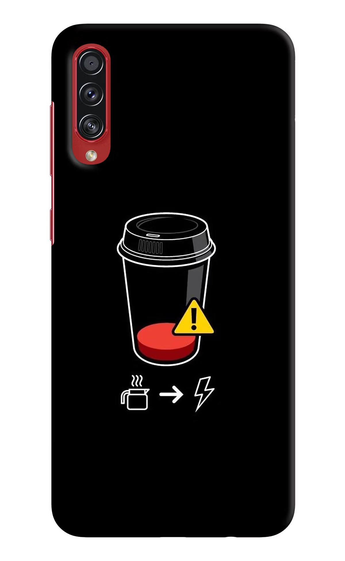 Coffee Samsung A70s Hard Case Back Cover by Casekaro