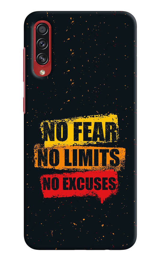 No Fear No Limits No Excuse Samsung A70s Hard Case Back Cover by Casekaro