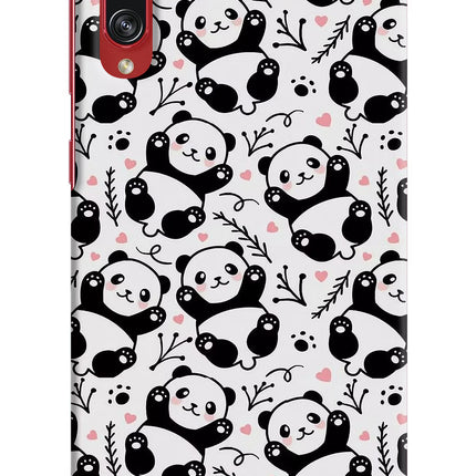 Cute Panda Samsung A70s Hard Case Back Cover by Casekaro