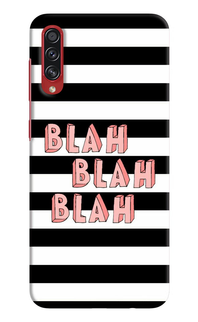 Blah Blah Blah Samsung A70s Hard Case Back Cover by Casekaro