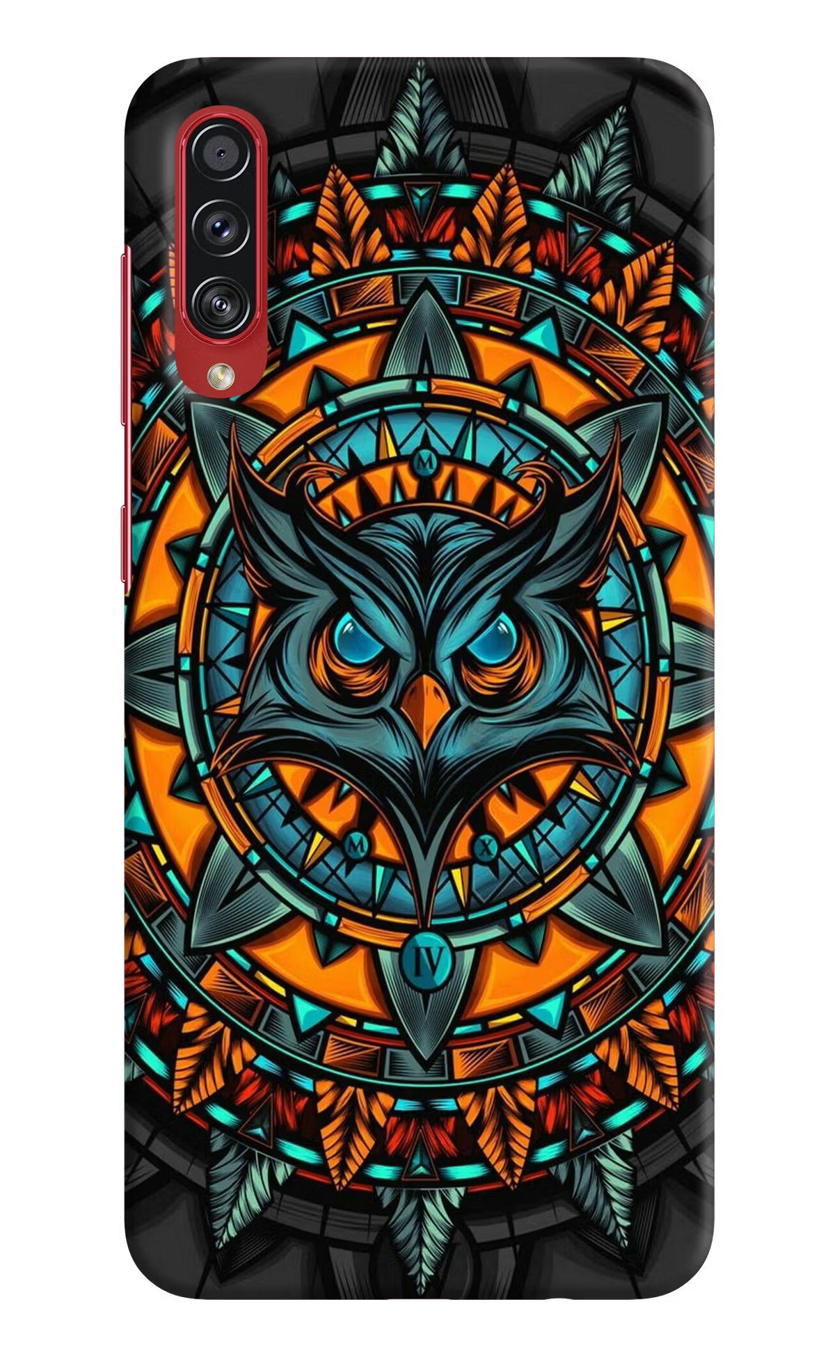 Angry Owl Art Samsung A70s Hard Case Back Cover by Casekaro