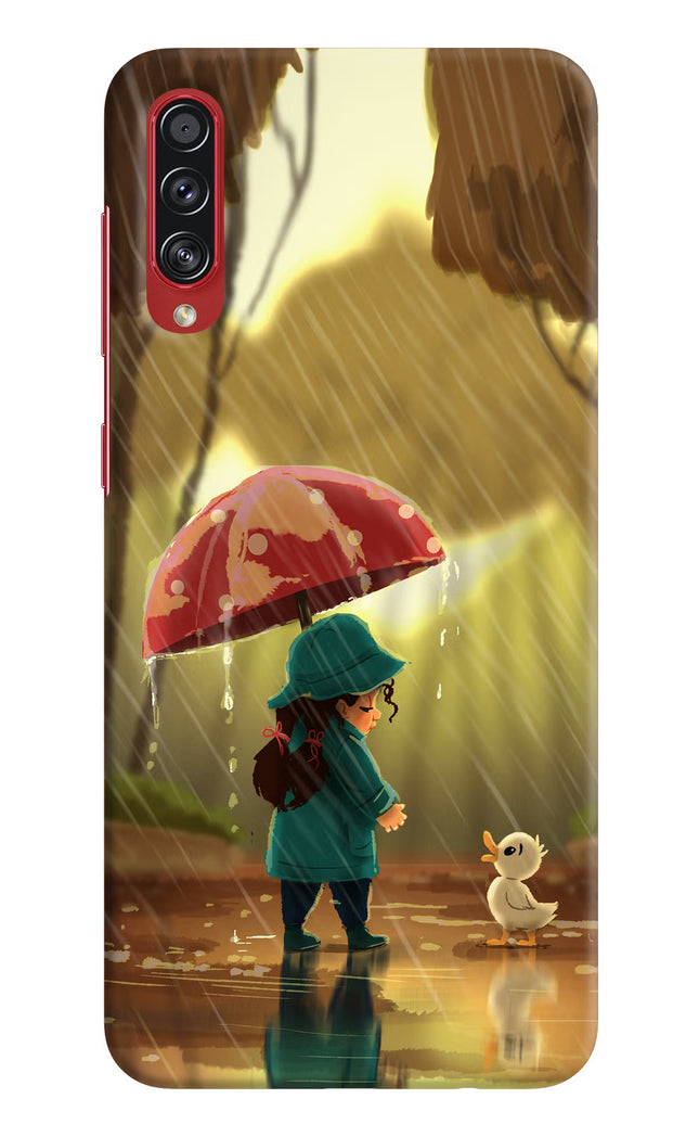 Rainy Day Samsung A70s Hard Case Back Cover by Casekaro