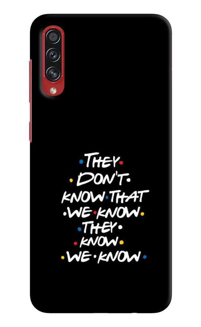 FRIENDS Dialogue Samsung A70s Hard Case Back Cover by Casekaro