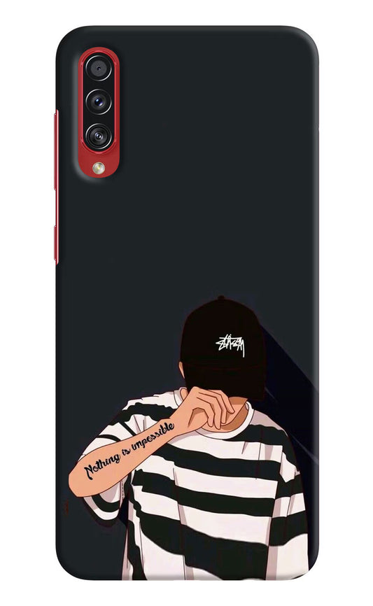 Aesthetic Boy Samsung A70s Hard Case Back Cover by Casekaro