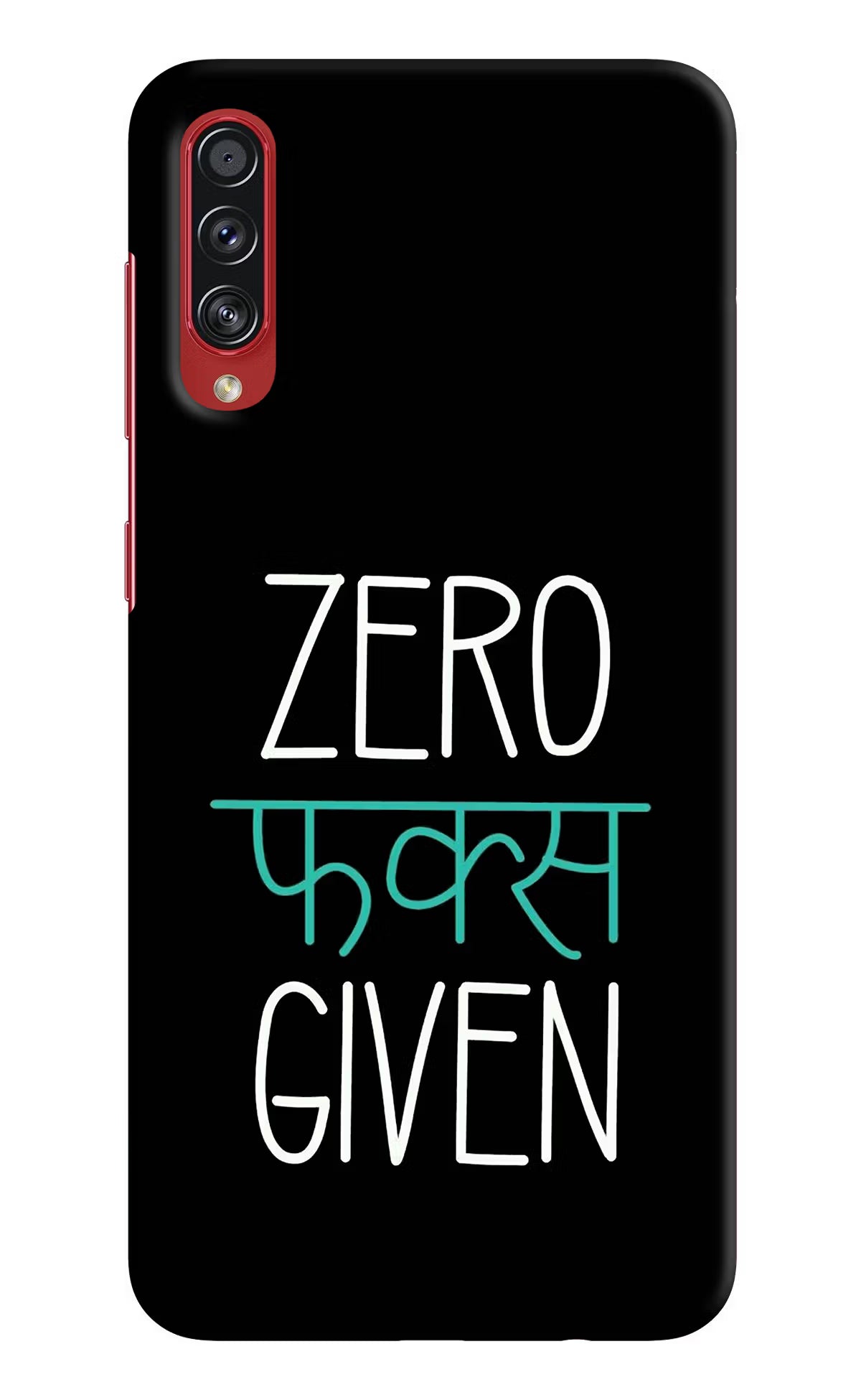 Zero Fucks Given Samsung A70s Hard Case Back Cover by Casekaro