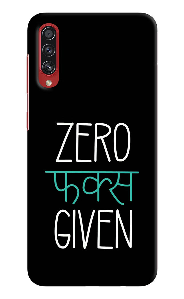 Zero Fucks Given Samsung A70s Hard Case Back Cover by Casekaro