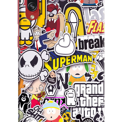 Sticker Bomb Samsung A70s Hard Case Back Cover by Casekaro