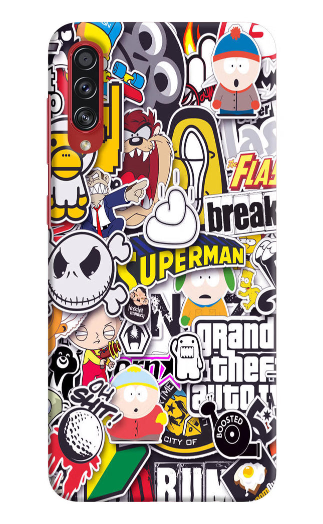 Sticker Bomb Samsung A70s Hard Case Back Cover by Casekaro