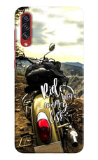 Ride More Worry Less Samsung A70s Hard Case Back Cover by Casekaro