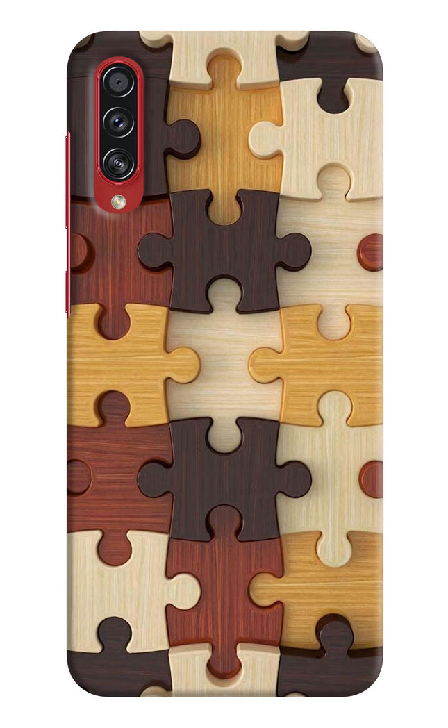 Wooden Puzzle Samsung A70s Hard Case Back Cover by Casekaro